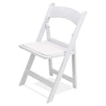 Padded White Resin Chair