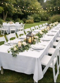 8' Rectangle Table + Chairs